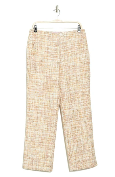 Alexia Admor High Waist Tweed Pants In Ivory Tweed