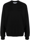 Off-white Off White Man 's Black Cotton Sweatshirt With Diag Print
