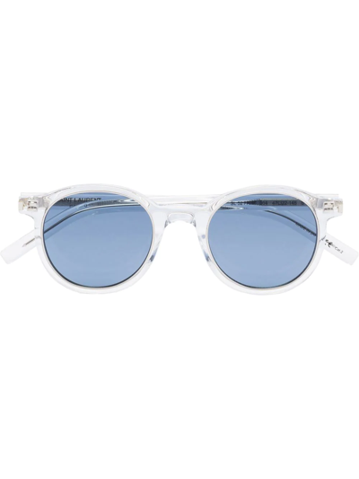 Saint Laurent Sl 512 Round-frame Sunglasses In Neutrals