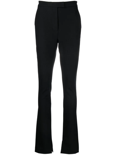 Tommy Hilfiger Side-sit Four-pocket Slim-fit Trousers In Black