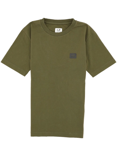 C.p. Company Kids' Printed T-shirt In Ivy Green