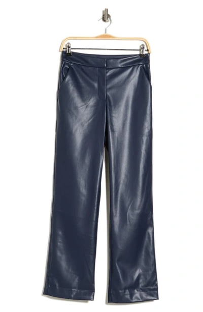 Alexia Admor Fitted Wide Leg Pant In Navy