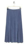 Alexia Admor Full Slit Midi Skirt In Navy