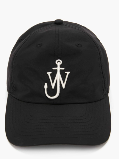 Jw Anderson Baseball Cap With Anchor Logo In Black