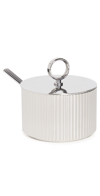 Georg Jensen Bernadotte Sugar Bowl & Spoon Silver In Silver