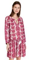 Cara Cara Kavita Dress In Paisley Stripe Berry