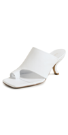 Ilio Smeraldo Slip-on 90mm Leather Sandals In White