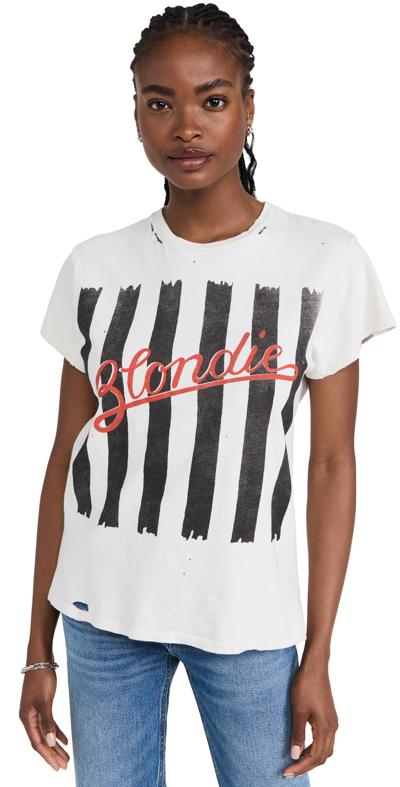 Madeworn Blondie Destroyed Tee In Vintage White