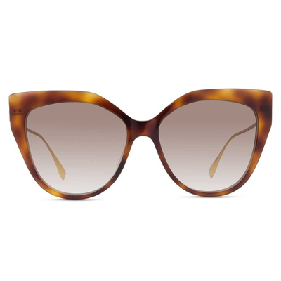 Fendi Eyewear Butterfly Frame Sunglasses In Multi