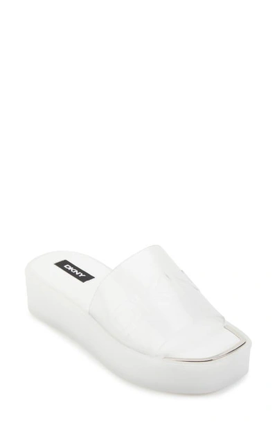 Dkny Laren Platform Slide Sandal In Multi