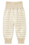 Ashmi And Co Babies' Jordan Stripe Cotton Pants In Apricot