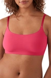 True & Co. True Body Scoop Neck Bralette In Raspberry