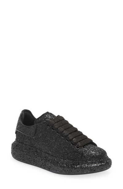 Alexander Mcqueen Shoes Black Glitter All Black Alexander Scarpe