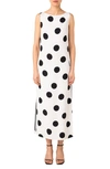 AKRIS PUNTO POLKA DOT SHEATH DRESS