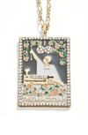 Baublebar Tarot Card Pendant Necklace In Blush
