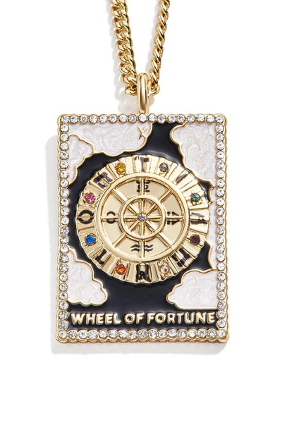 Baublebar Tarot Card Pendant Necklace In Wheel Of Fortune