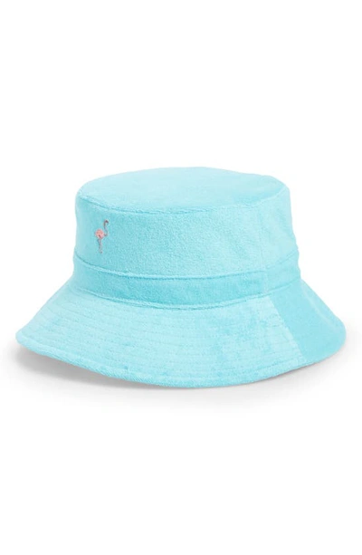 Wyeth Bibi Terry Cloth Bucket Hat In Seafoam