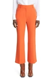 Stella Mccartney Orange High-rise Flared Trousers In 7510 Tangerine