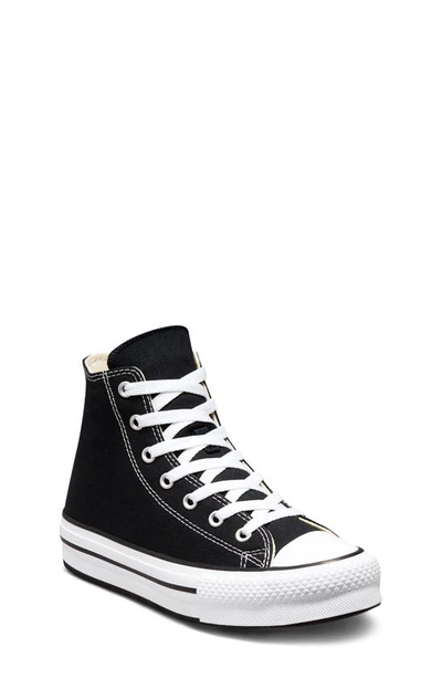 Converse Kids' Chuck Taylor® All Star® Eva Lift High Top Sneaker In Black/ White/ Black