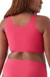 True & Co. True Body Lift Wireless Bra In Raspberry