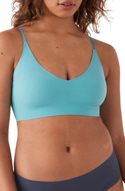 True & Co. True Body Triangle Convertible Strap Bralette In Aqua