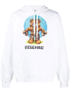 Moschino Men's Teddy Print Sweatshirt In White