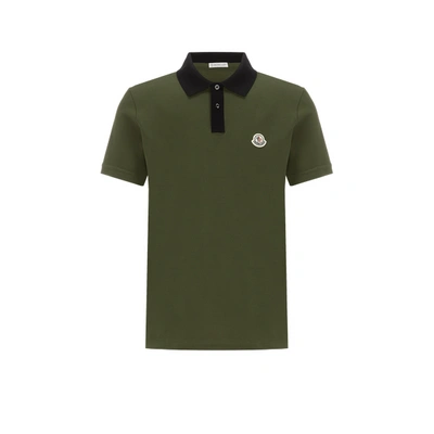 Moncler Polo En Piqué De Coton