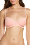 Natori Discreet Spacer Bra In Peach Pink