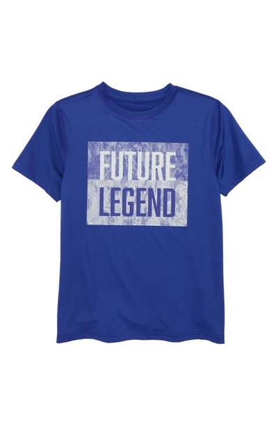 Zella Kids' Future Legend Graphic Tee In Blue Clematis Legend