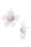 Lele Sadoughi Women's Azalea Acetate & Crystal Stud Earrings In White