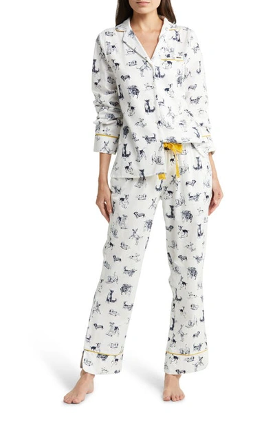 Joules Sleeptight Pajamas In Cream Play Dogs