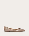 Valentino Garavani Patent Rockstud Ballet Flat Woman Poudre 40 In Poudre