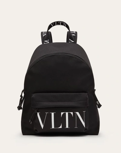 Valentino Garavani Vltn Nylon Backpack In Black/white