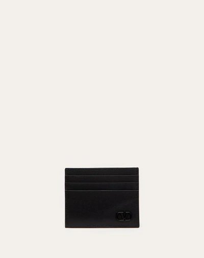 Valentino Garavani Vlogo Signature Cardholder In Black