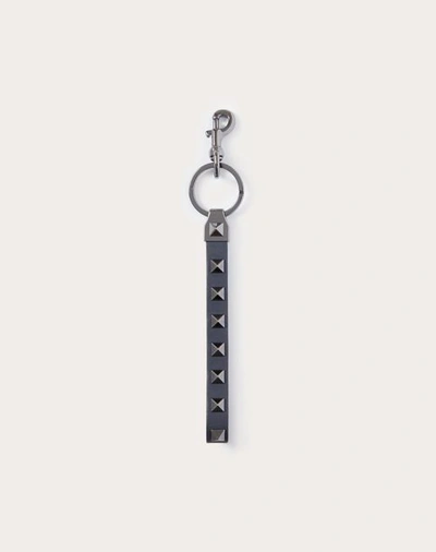 Valentino Garavani Rockstud Keychain In Black