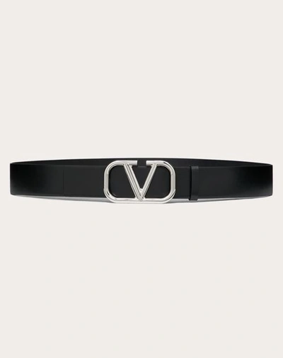 Valentino Garavani Vlogo Belt In Black