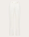 Valentino Crepe Couture Tailored Trousers In Ivory
