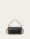 Valentino Garavani Small Rockstud Grainy Calfskin Crossbody Bag Woman Black Uni