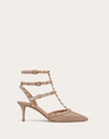 Valentino Garavani Rockstud Detailing Stiletto Heel Pumps In Neutral