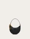 Valentino Garavani Mini Vlogo Signature Grainy Calfskin Hobo Bag Woman Black Uni