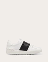 VALENTINO GARAVANI VALENTINO GARAVANI ROCKSTUD UNTITLED SNEAKER IN CALFSKIN LEATHER WITH TONAL STUDS WOMAN WHITE/ BLACK