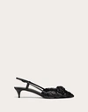 Valentino Garavani Atelier Shoes 03 Rose Edition Slingback Pump 40 Mm Woman Black
