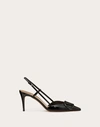 Valentino Vlogo Pointed Toe Slingback Pump In Black