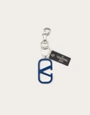 Valentino Garavani Vlogo Signature Keychain In Bright Blue
