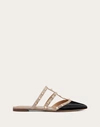 VALENTINO GARAVANI VALENTINO GARAVANI ROCKSTUD PATENT-LEATHER MULE WOMAN POUDRE 40.5