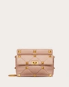 Valentino Garavani Large Roman Stud The Shoulder Bag In Nappa With Chain Woman Rose Cannelle Uni