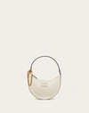 Valentino Garavani Mini Vlogo Signature Grainy Calfskin Hobo Bag Woman Light Ivory Uni