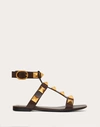 Valentino Garavani Roman Stud Flat Calfskin Sandal Woman Fondant 41