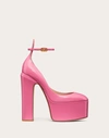 Valentino Tan-go Patent Leather Platform Pumps In Pink