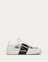 VALENTINO GARAVANI VALENTINO GARAVANI VL7N LOW-TOP SNEAKERS IN CALFSKIN AND MESH FABRIC WITH BANDS